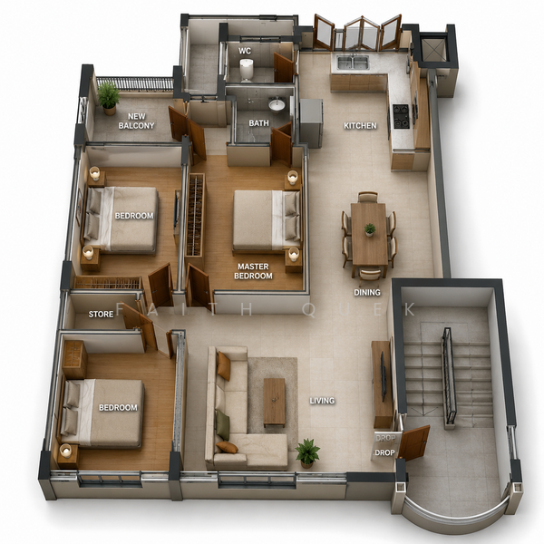 410 Commonwealth Avenue West, 410 Commonwealth Avenue West, 3 Bedrooms, 1,044 sqft, HDB Flat For Sale, by Faith Quek, 60229284 - PropertyGuru.com.sg