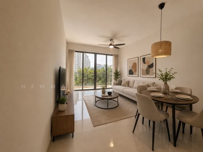 Bartley Residences, 7A Lorong How Sun, 2 Bedrooms, 797 sqft, Condominium For Sale, by Hemma Gao Hui Man, 60230214 - Artist Impression - Living Room - PropertyGuru.com.sg