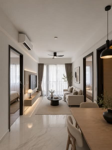 Jervois Mansion, 4 Jervois Close, 2 Bedrooms, 786 sqft, Condominium For Rent, by Audrey Siow, 60231108 - Living Room - PropertyGuru.com.sg