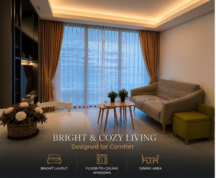 Cairnhill Nine, 15 Cairnhill Road, 1 Bedroom, 603 sqft, Condominium For Sale, by Natalie Chen, 60231208 - Living Room - PropertyGuru.com.sg