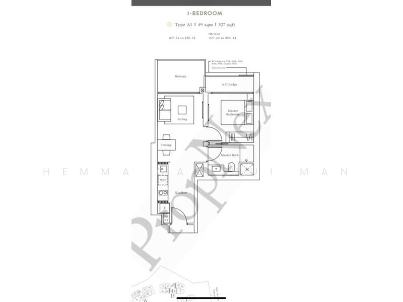 Avenue South Residence, 1 Silat Avenue, 1 Bedroom, 527 sqft, Condominium For Rent, by Hemma Gao Hui Man, 60231211 - PropertyGuru.com.sg