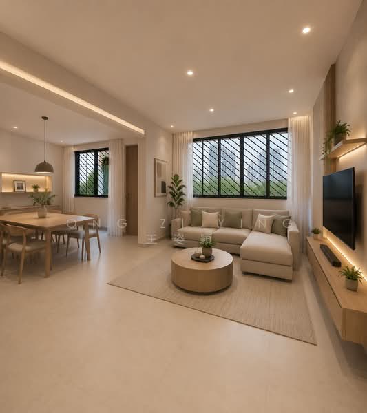 386 Yishun Ring Road, 386 Yishun Ring Road, 3 Bedrooms, 1,119 sqft, HDB Flat For Sale, by Ong Zi Ying 王姿穎, 60231597 - Artist Impression - Living Room - PropertyGuru.com.sg
