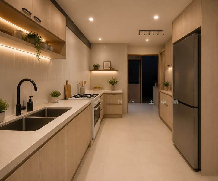 386 Yishun Ring Road, 386 Yishun Ring Road, Sembawang / Yishun, 3 Bedrooms, 1,119 sqft, HDB Flat For Sale, by Ong Zi Ying 王姿穎, 60231597 - ID impression Kitchen - PropertyGuru.com.sg