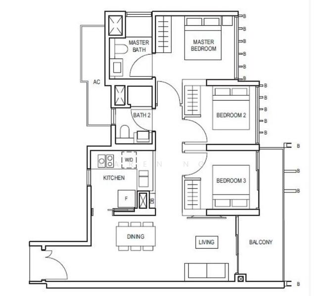 Midwood, 8 Hillview Rise, 3 Bedrooms, 893 sqft, Condominium For Rent, by Karen Ng, 60232196 - PropertyGuru.com.sg