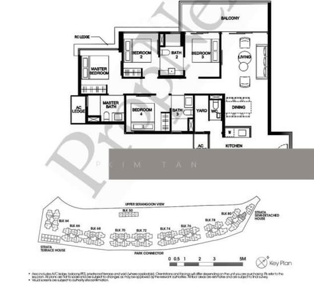 Kingsford Waterbay, 80 Upper Serangoon View, 4 Bedrooms, 1,195 sqft, Condominium For Sale, by Kim Tan, 60232438 - PropertyGuru.com.sg