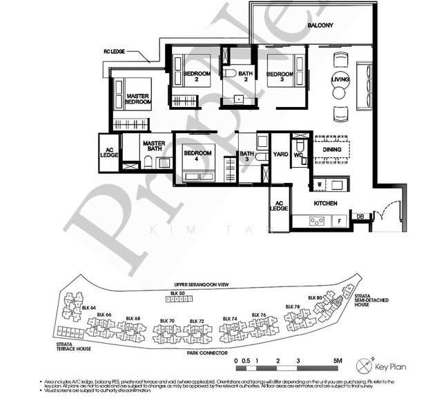 Kingsford Waterbay, 80 Upper Serangoon View, 4 Bedrooms, 1,195 sqft, Condominium For Sale, by Kim Tan, 60232438 - PropertyGuru.com.sg