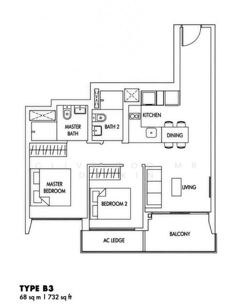 Sol Acres, 6 Choa Chu Kang Grove, 2 Bedrooms, 732 sqft, Executive Condominium For Rent, by Clive Foo Mr Daikin, 60232480 - PropertyGuru.com.sg