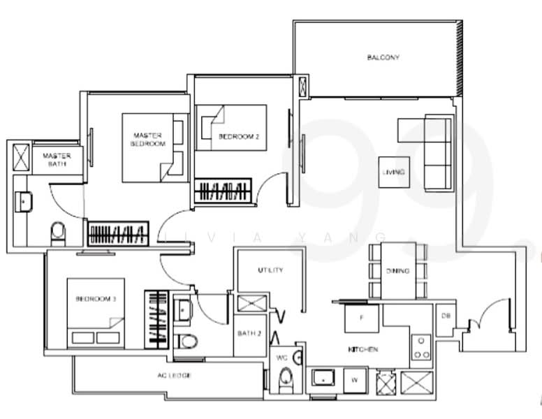 The Glades, 8 Bedok Rise, 3 Bedrooms, 1,065 sqft, Condominium For Rent, by Silvia Yang, 60233193 - PropertyGuru.com.sg