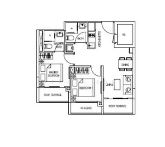 Kensington Square, 2 Jalan Lokam, 2 Bedrooms, 614 sqft, Apartment For Rent, by Vernon Low, 60234044 - PropertyGuru.com.sg