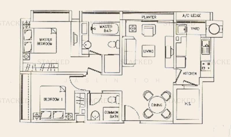 Treasure Mansions Apartment For Sale at S$ 1,188,888 | PropertyGuru Singapore