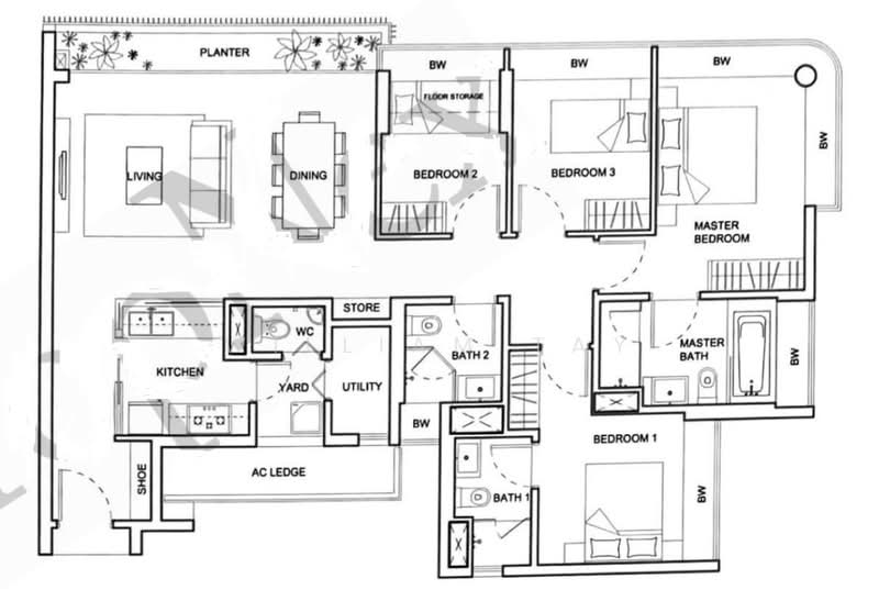 NV Residences, 85 Pasir Ris Grove, 4 Bedrooms, 1,450 sqft, Condominium For Sale, by William Tay, 60236573 - PropertyGuru.com.sg