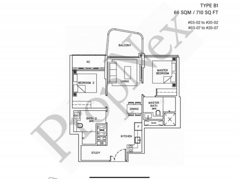Coastline Residences, 7 Amber Road, 2 Bedrooms, 710 sqft, Condominium For Sale, by Jowell Lim, 60236868 - PropertyGuru.com.sg