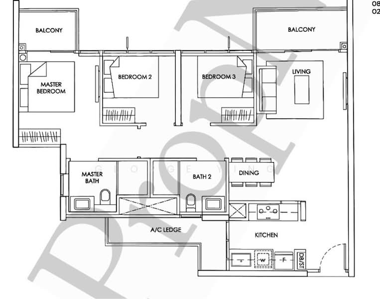 The Alps Residences, Tampines Avenue 10, 3 Bedrooms, 936 sqft, Condominium For Sale, by George Ying, 60238061 - PropertyGuru.com.sg