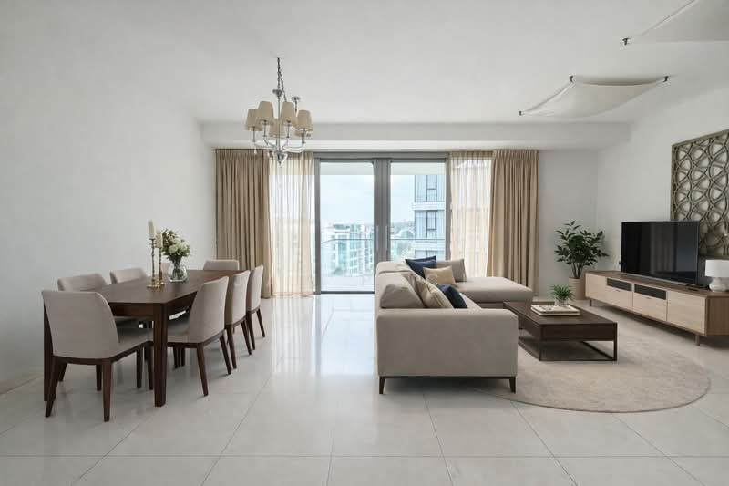 Reflections at Keppel Bay, 1 Keppel Bay View, 3 Bedrooms, 1,905 sqft, Condominium For Rent, by JAY PECK, 60240152 - Living Room - PropertyGuru.com.sg