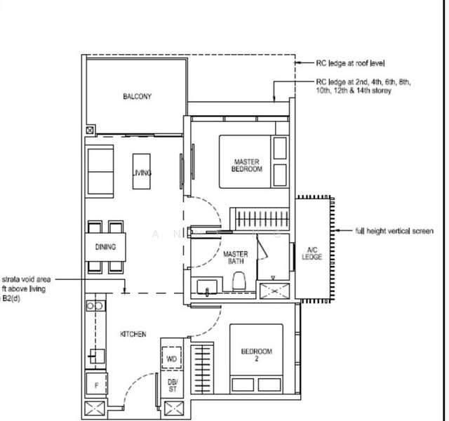 The Tapestry, 51 Tampines Street 86, 2 Bedrooms, 603 sqft, Condominium For Rent, by Anne Ng, 60240264 - PropertyGuru.com.sg