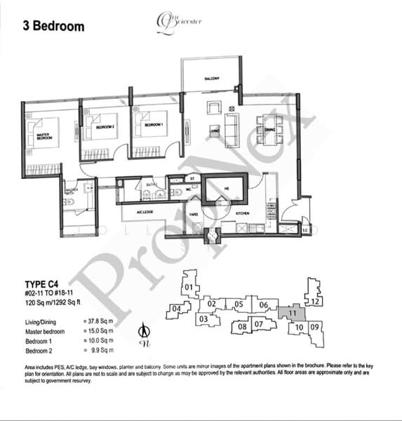 One Leicester, 1 Leicester Road, 3 Bedrooms, 1,292 sqft, Condominium For Rent, by Jollene Teo SY, 60240530 - PropertyGuru.com.sg