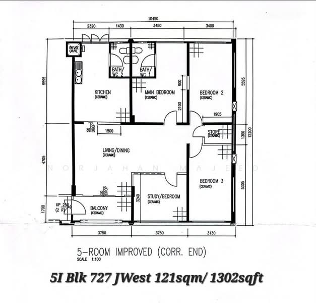 727 Jurong West Avenue 5, 727 Jurong West Avenue 5, 3 Bedrooms, 1,302 sqft, HDB Flat For Sale, by Norjahan Majeed, 60240581 - PropertyGuru.com.sg