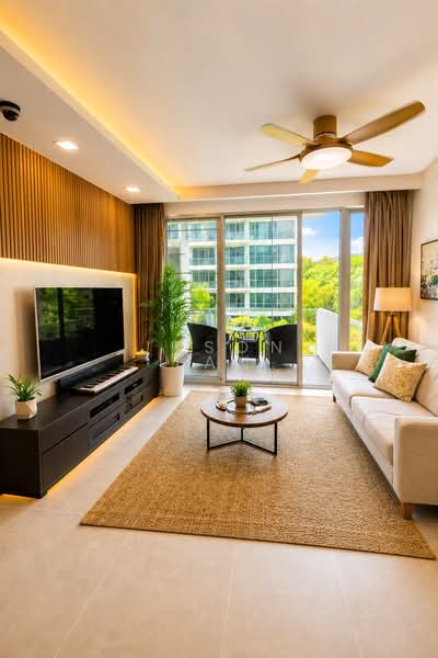 Ferraria Park Condo, 16 Flora Drive, 3 Bedrooms, 1,249 sqft, Condominium For Sale, by Jason Tan, 60240967 - Living Room - PropertyGuru.com.sg