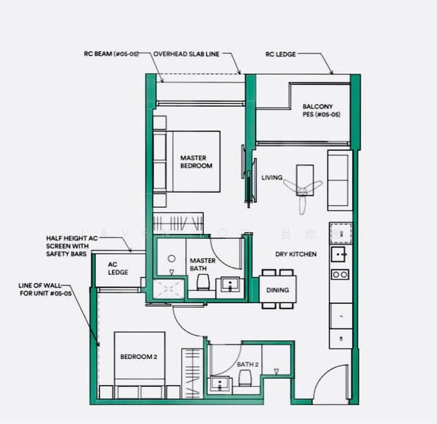 Park Place Residences, 2 Paya Lebar Road, 2 Bedrooms, 667 sqft, Condominium For Rent, by Laven Loo 吕欣颐, 60241712 - PropertyGuru.com.sg
