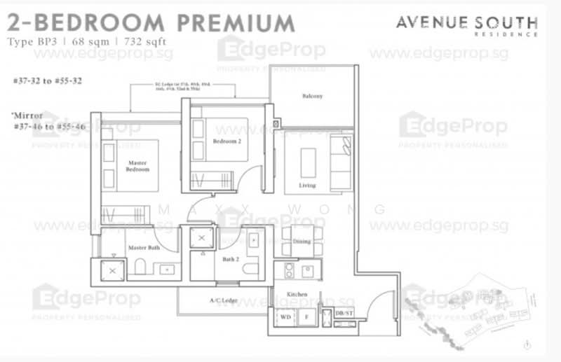 Avenue South Residence, 11 Silat Avenue, 2 Bedrooms, 732 sqft, Condominium For Rent, by Maxx Wong, 60242355 - PropertyGuru.com.sg
