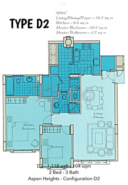Aspen Heights, 263 River Valley Road, 2 Bedrooms, 1,119 sqft, Condominium For Rent, by Wendy Koh, 60242703 - PropertyGuru.com.sg