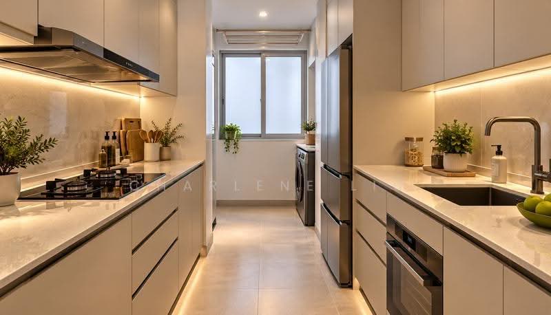 The Quintet, 40 Choa Chu Kang Street 64, Dairy Farm / Bukit Panjang / Choa Chu Kang, 3 Bedrooms, 1,259 sqft, Executive Condominium For Sale, by Charlene Liu, 60243037 - Kitchen - PropertyGuru.com.sg