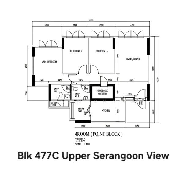 477C Upper Serangoon View, 477C Upper Serangoon View, 3 Bedrooms, 990 sqft, HDB Flat For Sale, by Dyan Chang, 60243197 - PropertyGuru.com.sg