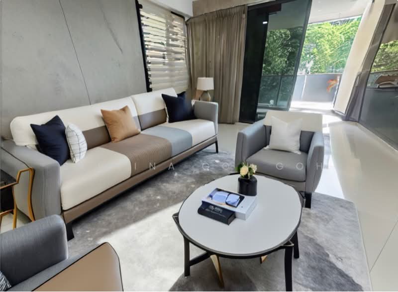 Double Bay Residences, 19C Simei Street 4, 3 Bedrooms, 1,367 sqft, Condominium For Sale, by Serbina Goh Goh, 60243821 - Living room - PropertyGuru.com.sg