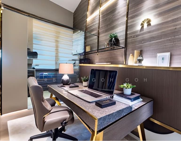 Double Bay Residences, 19C Simei Street 4, 3 Bedrooms, 1,367 sqft, Condominium For Sale, by Serbina Goh Goh, 60243821 - Study room - PropertyGuru.com.sg