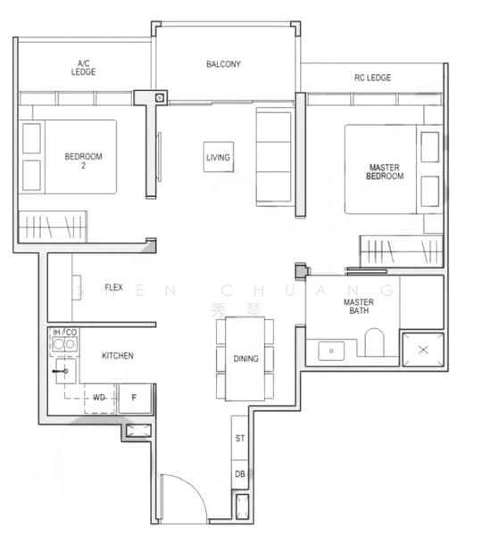 Lentor Modern, 3 Lentor Central, 2 Bedrooms, 678 sqft, Condominium For Sale, by Shen Chuang 秀琴, 60244121 - PropertyGuru.com.sg