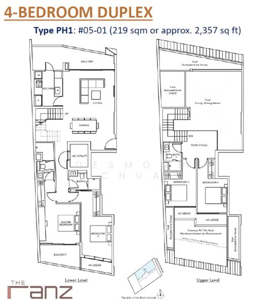 The Ranz, 109 Rangoon Road, 4 Bedrooms, 2,357 sqft, Apartment For Sale, by Desmond Chua, 60244344 - PropertyGuru.com.sg