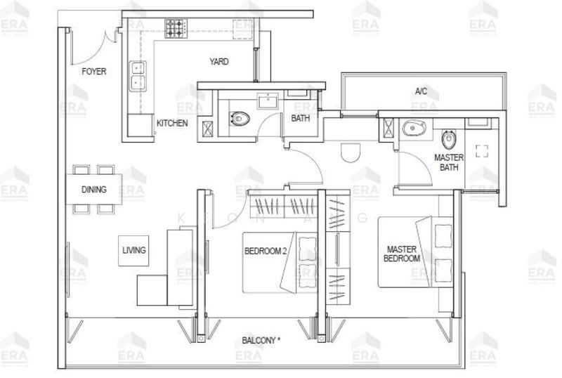 Kallang Riverside, 51 Kampong Bugis, 2 Bedrooms, 1,001 sqft, Condominium For Sale, by Keon Ang, 60244420 - PropertyGuru.com.sg