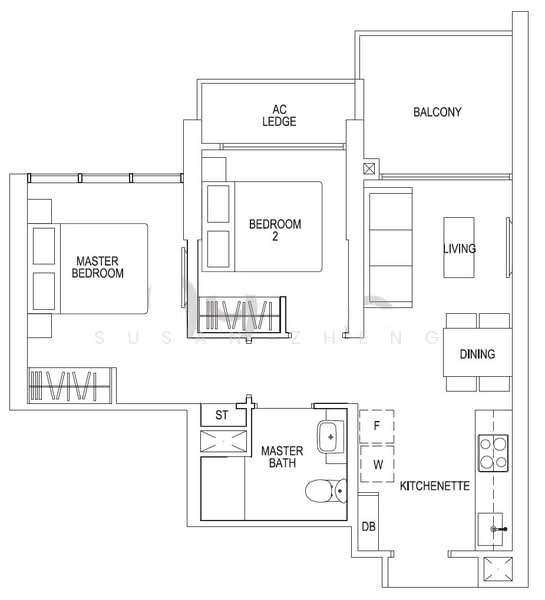 Parc Riviera, 101 West Coast Vale, 2 Bedrooms, 603 sqft, Condominium For Rent, by Susan Zheng, 60244814 - PropertyGuru.com.sg