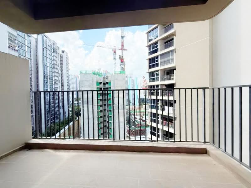 RiverTrees Residences, 29 Fernvale Close, 3 Bedrooms, 1,119 sqft, Condominium For Sale, by Colin Choo, 60244856 - Balcony at Master Bedroom - PropertyGuru.com.sg