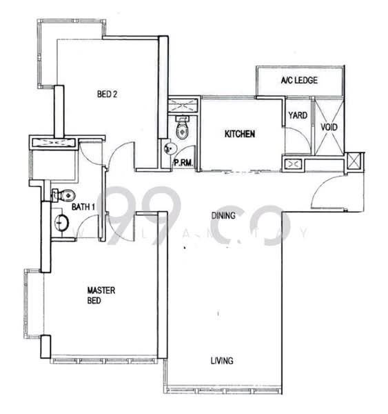 Strata, 1 Essex Road, 2 Bedrooms, 850 sqft, Apartment For Rent, by William Tay, 60245044 - PropertyGuru.com.sg