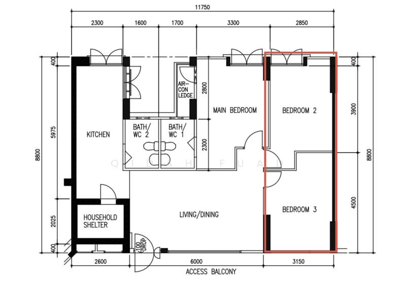 183B Rivervale Crescent, 183B Rivervale Crescent, 2 Bedrooms, 161 sqft, HDB Flat For Rent, by Qidah Fuad, 60245079 - PropertyGuru.com.sg