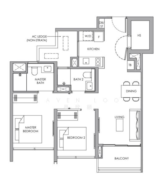 Rare exclusive with study and Bombshelter below 1.5m, DAIRY FARM WALK, 2 Bedrooms, 721 sqft, Condominium For Sale, by Laven Loo 吕欣颐, 60245527 - PropertyGuru.com.sg