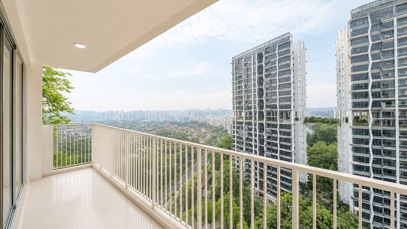 Tree House, 60 Chestnut Avenue, 3 Bedrooms, 947 sqft, Condominium For Sale, by Angela Ooi, 60245863 - Balcony - PropertyGuru.com.sg