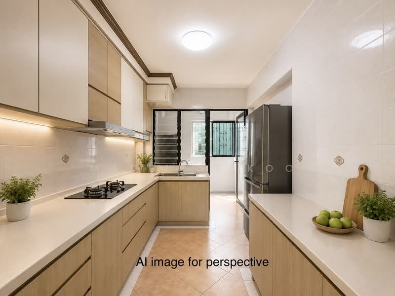 523 Woodlands Drive 14, 523 Woodlands Drive 14, 4 Bedrooms, 1,388 sqft, HDB Flat For Sale, by Madeline Koo, 60246442 - Kitchen - PropertyGuru.com.sg