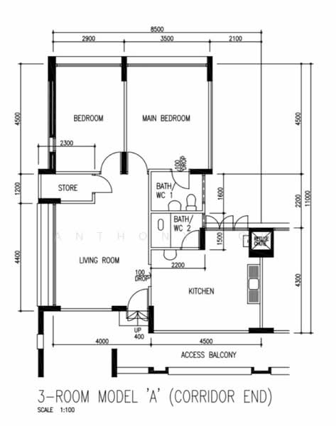 272 Tampines Street 22, 272 Tampines Street 22, 2 Bedrooms, 785 sqft, HDB Flat For Rent, by Anthony Low, 60246719 - PropertyGuru.com.sg