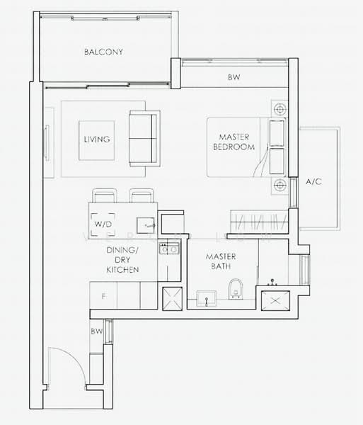 Soleil @ Sinaran, 6 Sinaran Drive, 1 Bedroom, 581 sqft, Condominium For Rent, by Veron Low, 6505000 - Studio-581sqft - PropertyGuru.com.sg
