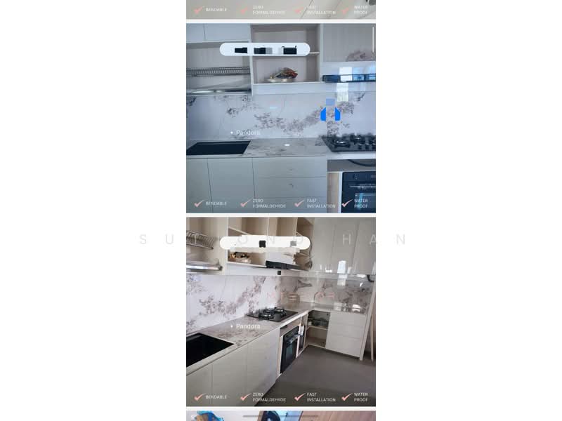 Parkshore, 201 Tanjong Rhu Road, 4 Bedrooms, 2,325 sqft, Condominium For Rent, by Sutiono Han, 6806691 - Proposed kitchen top renovation, for materi reference only - PropertyGuru.com.sg