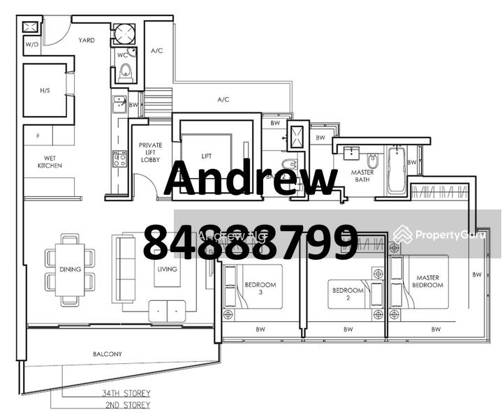 3Bed-1,485 sqft