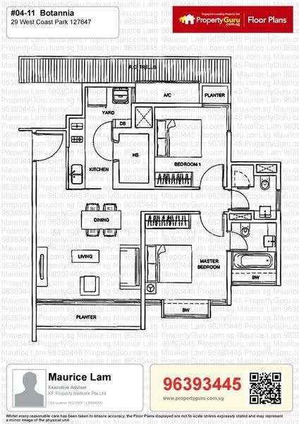 Botannia, 29 West Coast Park, Buona Vista / West Coast / Clementi New Town, 2 Bedrooms, 872 sqft, Condominium For Rent, by Maurice Lam, 6922258 - 2Bed-915 sqft - PropertyGuru.com.sg