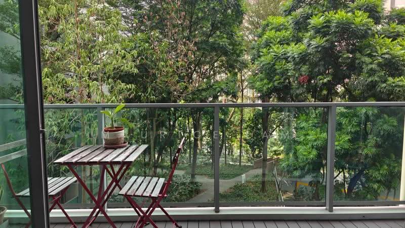 Botannia, 29 West Coast Park, Buona Vista / West Coast / Clementi New Town, 2 Bedrooms, 872 sqft, Condominium For Rent, by Maurice Lam, 6922258 - Wood Deck Balcony - PropertyGuru.com.sg