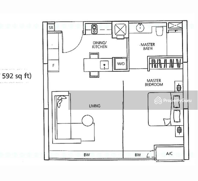 Martin Place Residences, 2 Martin Place, 1 Bedroom, 592 sqft, Condominium For Rent, by Leon Wang, 7597199 - PropertyGuru.com.sg