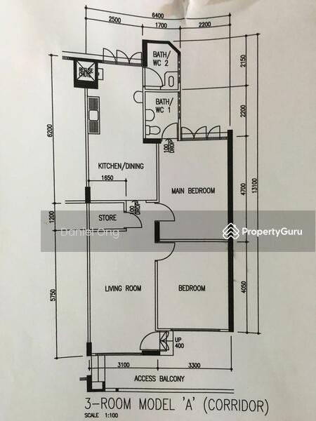 2Bed-635 sqft