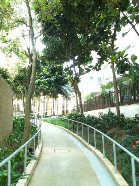 Lush green landscaping