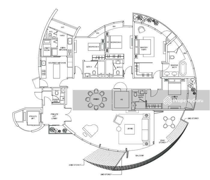 4Bed-2,842 sqft