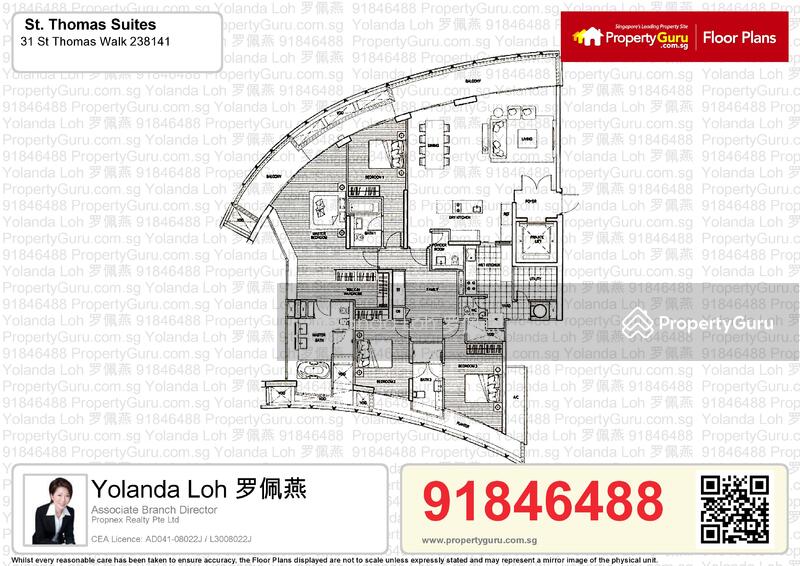 Saint Thomas Suites, 33 St Thomas Walk, 4 Bedrooms, 2,605 sqft, Condominium For Sale, by Yolanda Loh 羅培嫣, 8533553 - PropertyGuru.com.sg
